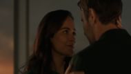 Amanda and Jason 1 embracing before parting, as seen in Dark Matter Episode 7 (Image via Apple TV+)